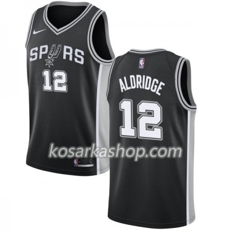 Dres San Antonio Spurs LaMarcus Aldridge 12 Nike 2017-18 Crna Swingman